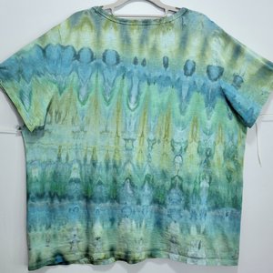 XXL Tall V-neck T-shirt, Sea Ripple