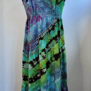 L Flutter Sleeve Dress, Abalone