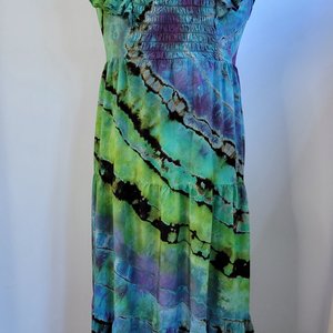 L Flutter Sleeve Dress, Abalone