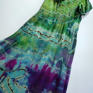 S Flutter Sleeve Dress, Abalone