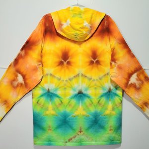 L Hooded T-shirt, Fall Shibori