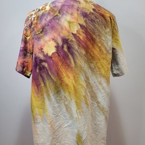 L Tall Linen Blend Shirt, Fall Mandala
