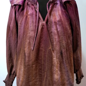L Poet's Blouse, Plum Port