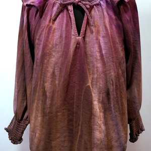 L Poet's Blouse, Plum Port