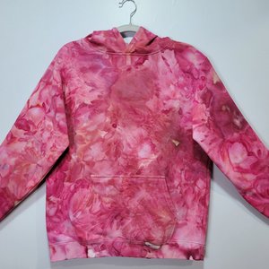 Youth XL Hoodie, Pink Watercolor