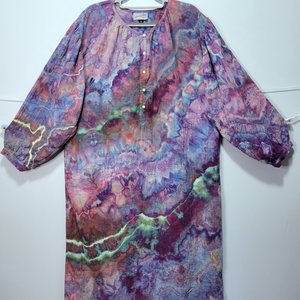 XL Double Gauze Dress, Strawberry Skies