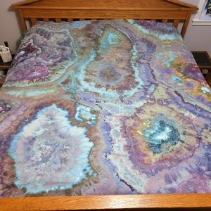 Full/Queen Duvet Cover & Shams, Geode