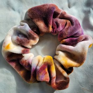 Scrunchie, Bamboo Velvet, Golden Plum