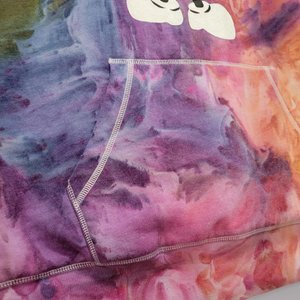XXL Sherpa Lined Hoodie, Mickey Rainbow