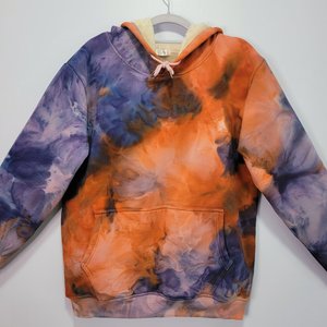 M Velour Hoodie, Sapphire Marmalade