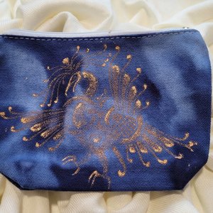6" x 4.5" Zip Pouch, Norse Bird