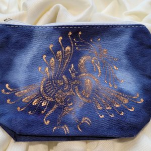 6" x 4.5" Zip Pouch, Norse Bird