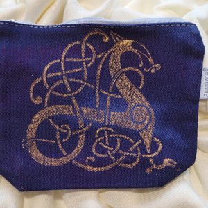 6" x 5" Zip Pouch, Norse Dragon