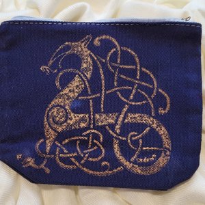 6" x 5" Zip Pouch, Norse Dragon