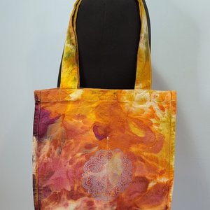 Organic Canvas Tote, Fall Mandala