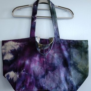 Tote Bag, Grocery or Craft, Cool Spectrum