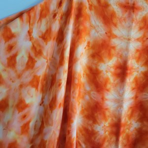 Shawl, Viscose, Flamingo Shibori
