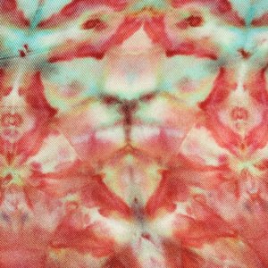 Shawl, Viscose, Tropical Shibori
