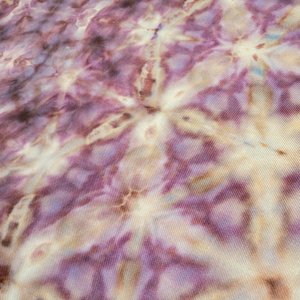 Shawl, Viscose, Dark Mauve Shibori