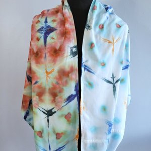 Infinity Scarf, Rayon, Tropical Shibori