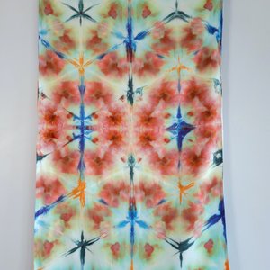 Infinity Scarf, Rayon, Tropical Shibori