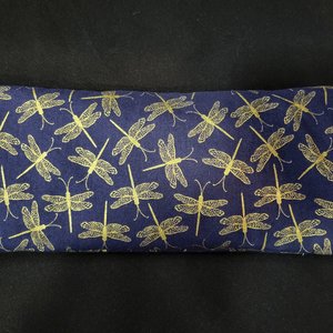 Eye Pillow, Dark Blue Dragonfly