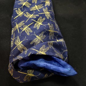 Eye Pillow, Dark Blue Dragonfly