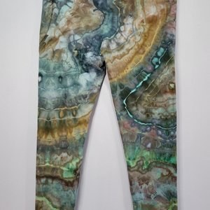 XL Bamboo Pocket Leggings, Teal Desert