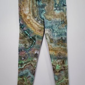 XL Bamboo Pocket Leggings, Teal Desert
