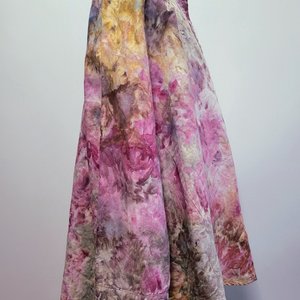 2XL Linen Swing Shirt with Embroidery, Flamingo Watercolor