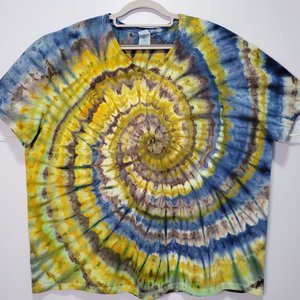 3XL Unisex V-Neck Hanes, Mossy Wood & Water