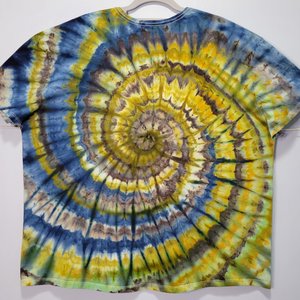 3XL Unisex V-Neck Hanes, Mossy Wood & Water