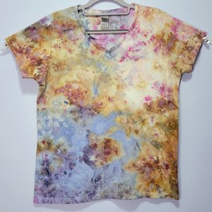 L V-neck, Sunset Sky Watercolor