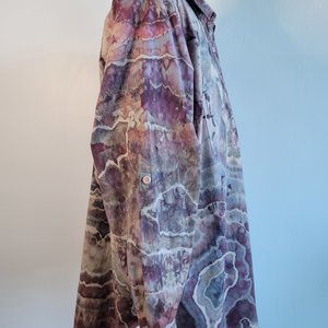 2X Tunic Shirt, Dusty Rose Geode