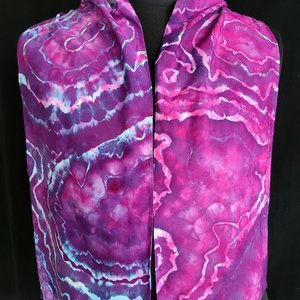 Scarf, Bamboo, Wild Berry Geode