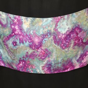 Shawl, Bamboo, Strawberry Skies Watercolor