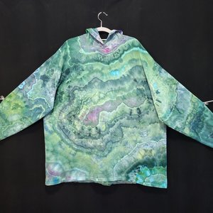 2XL/3XL Hoodie T-shirt, Spring Garden Geode