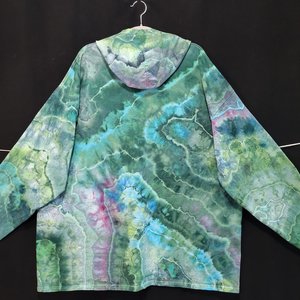 2XL/3XL Hoodie T-shirt, Spring Garden Geode