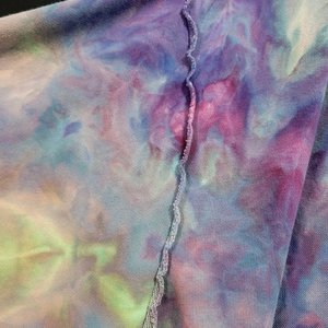 XL/2XL Mock Neck French Terry Pullover, Strawberry Skies