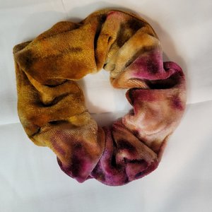 Scrunchie, Red & Gold