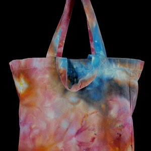 Tote, 6 Pocket Grocery, Watercolor #5