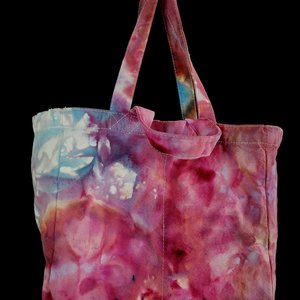 Tote, 6 Pocket Grocery, Watercolor #5