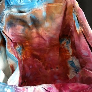 Tote, 6 Pocket Grocery, Watercolor #5