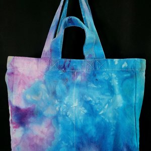 Tote, 6 Pocket Grocery, Watercolor #4