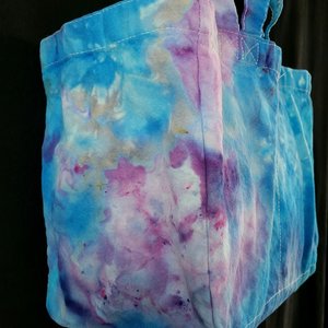 Tote, 6 Pocket Grocery, Watercolor #4