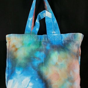 Tote, 6 Pocket Grocery, Watercolor #2