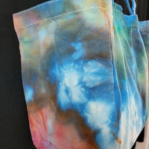 Tote, 6 Pocket Grocery, Watercolor #2