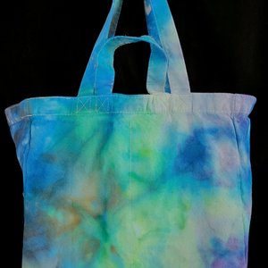 Tote, 6 Pocket Grocery, Watercolor #3