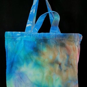 Tote, 6 Pocket Grocery, Watercolor #3