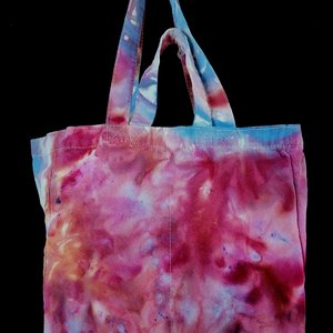 Tote, 6 Pocket Grocery, Watercolor #1